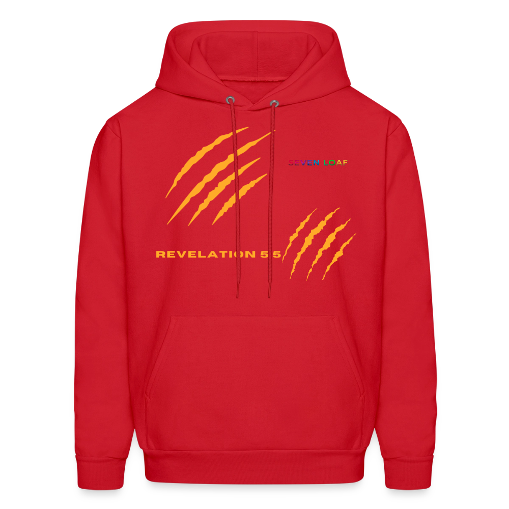 Mens "Tribe of Judah" Hoodie 2 - red