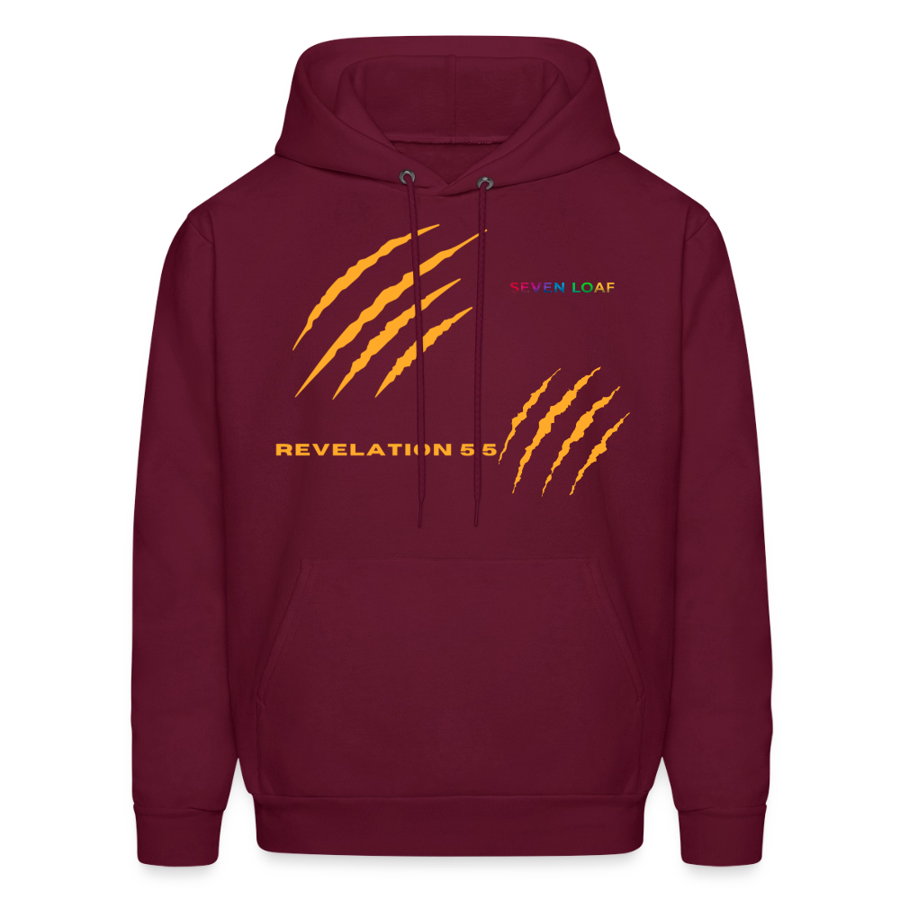 Mens "Tribe of Judah" Hoodie 2 - burgundy