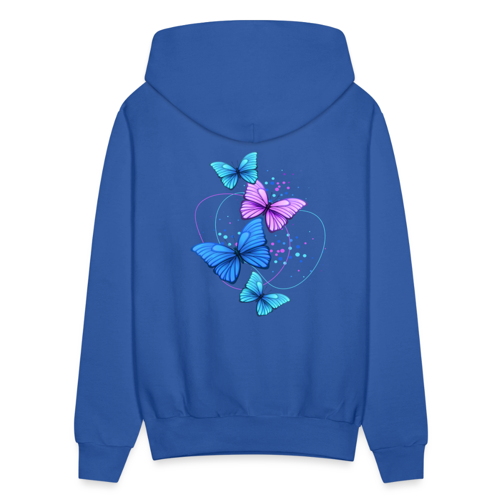 Men's Faith, Hope, and Love Hoodie - royal blue