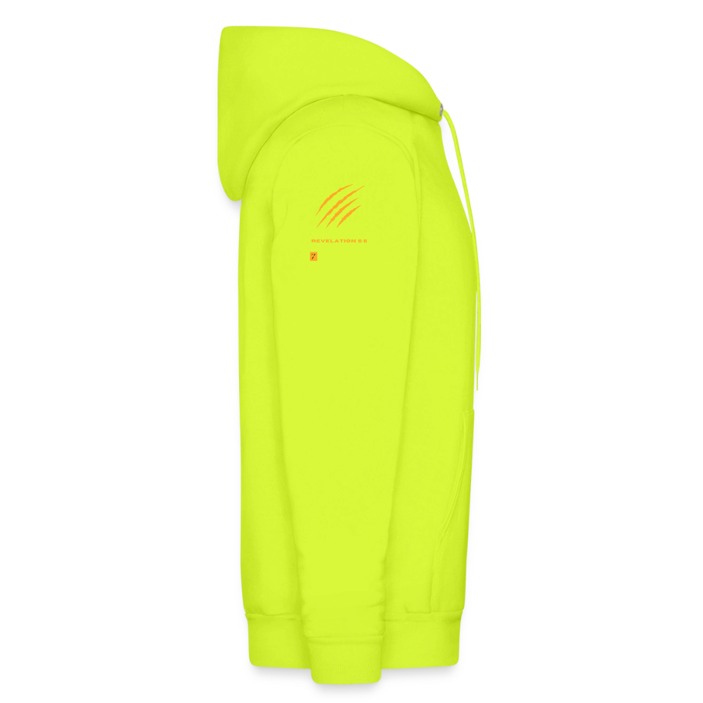 Mens "Tribe of Judah" Hoodie 2 - safety green