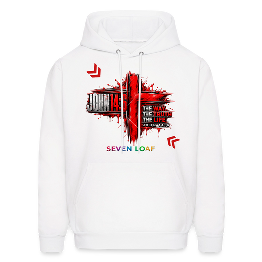 John 14:6 Hoodie - white