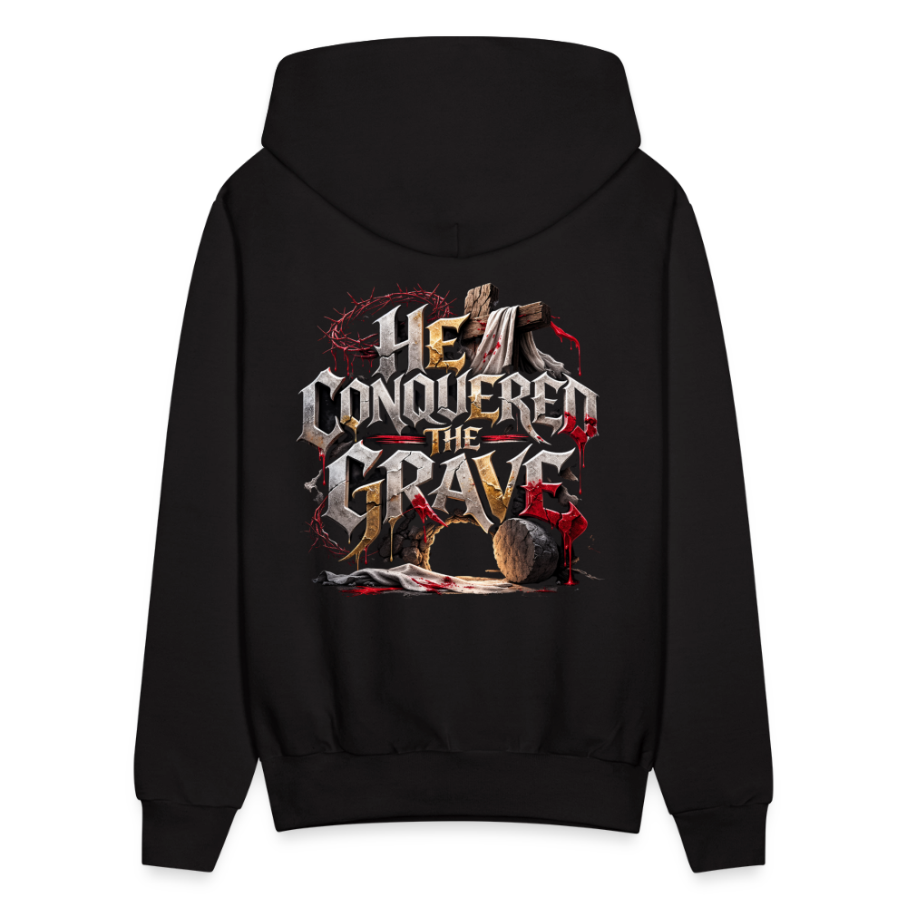 JESUS “He Conquered the Grave” Hoodie - black