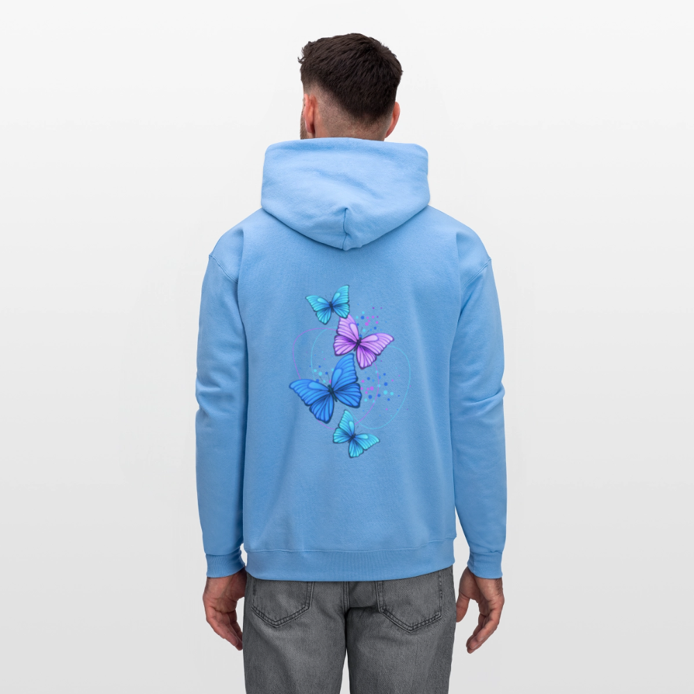 Men's Faith, Hope, and Love Hoodie - carolina blue