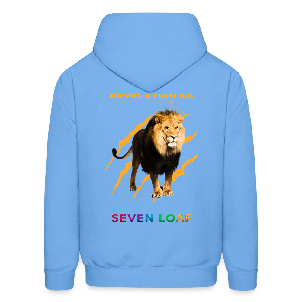 Mens "Tribe of Judah" Hoodie 2 - carolina blue
