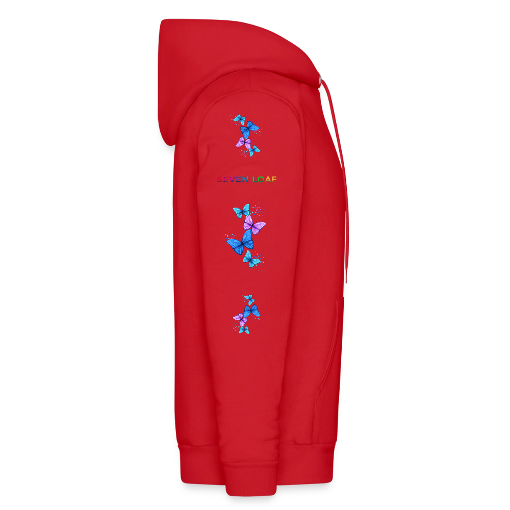 Men's Faith, Hope, and Love Hoodie - red