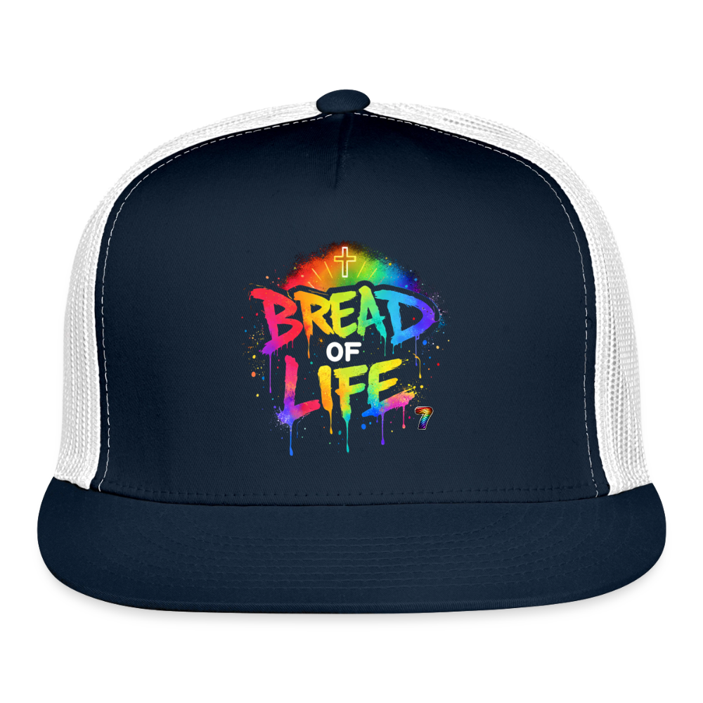 Bread Of Life Trucker Cap - navy/white