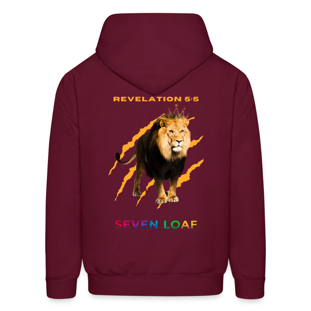 Mens "Tribe of Judah" Hoodie 2 - burgundy