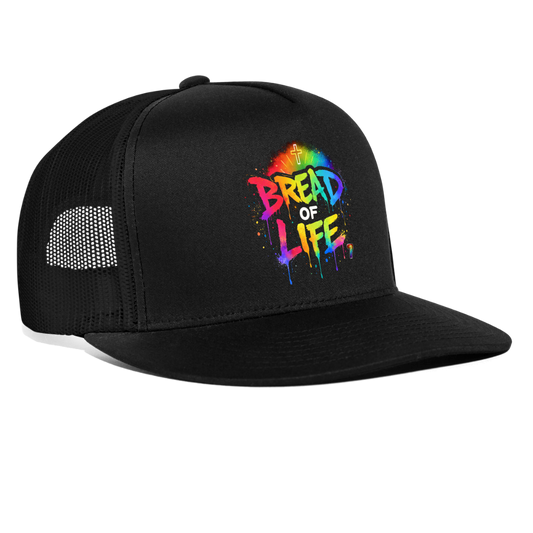 Bread Of Life Trucker Cap - black/black