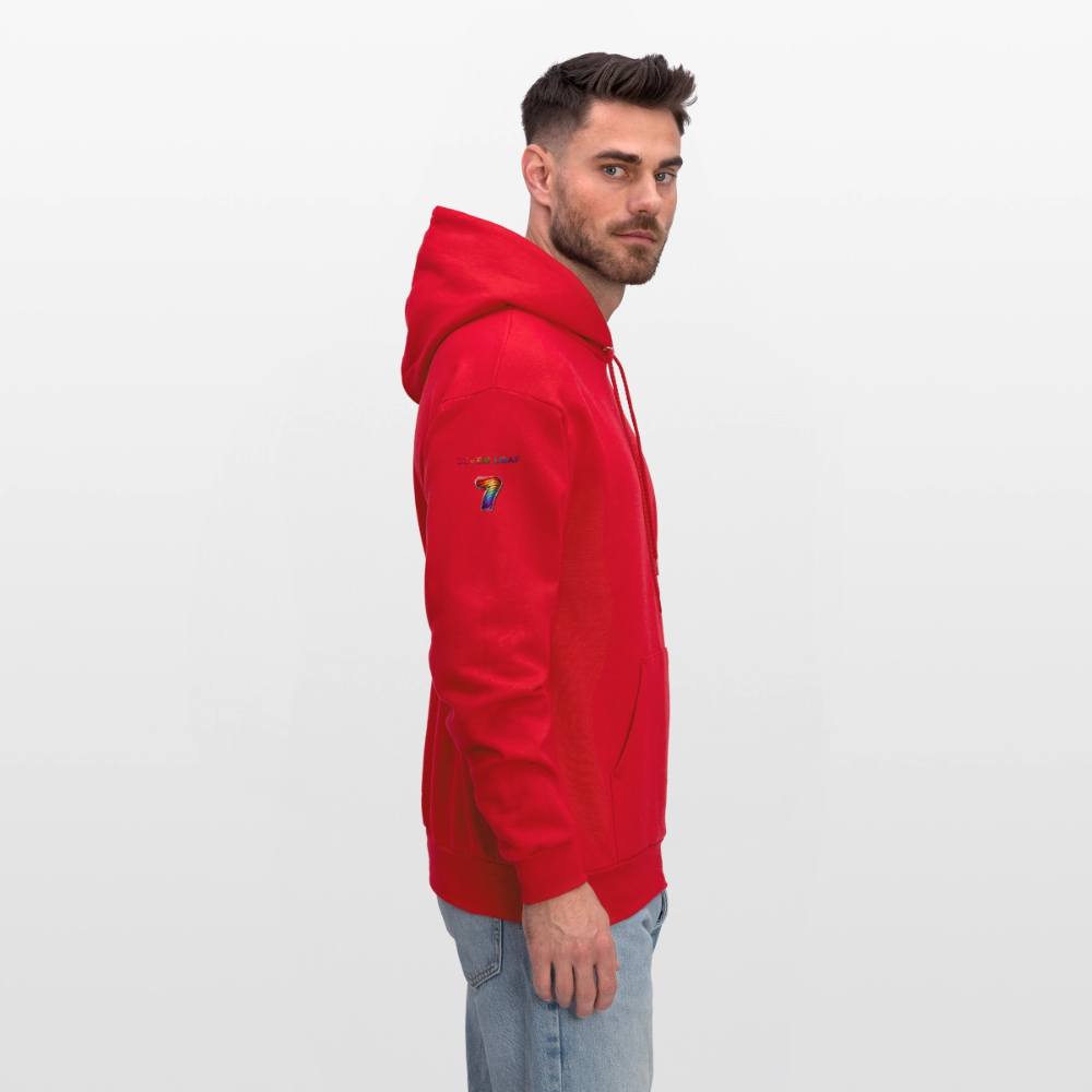 Seven Loaf Clothing Unisex Powerblend Hoodie - red