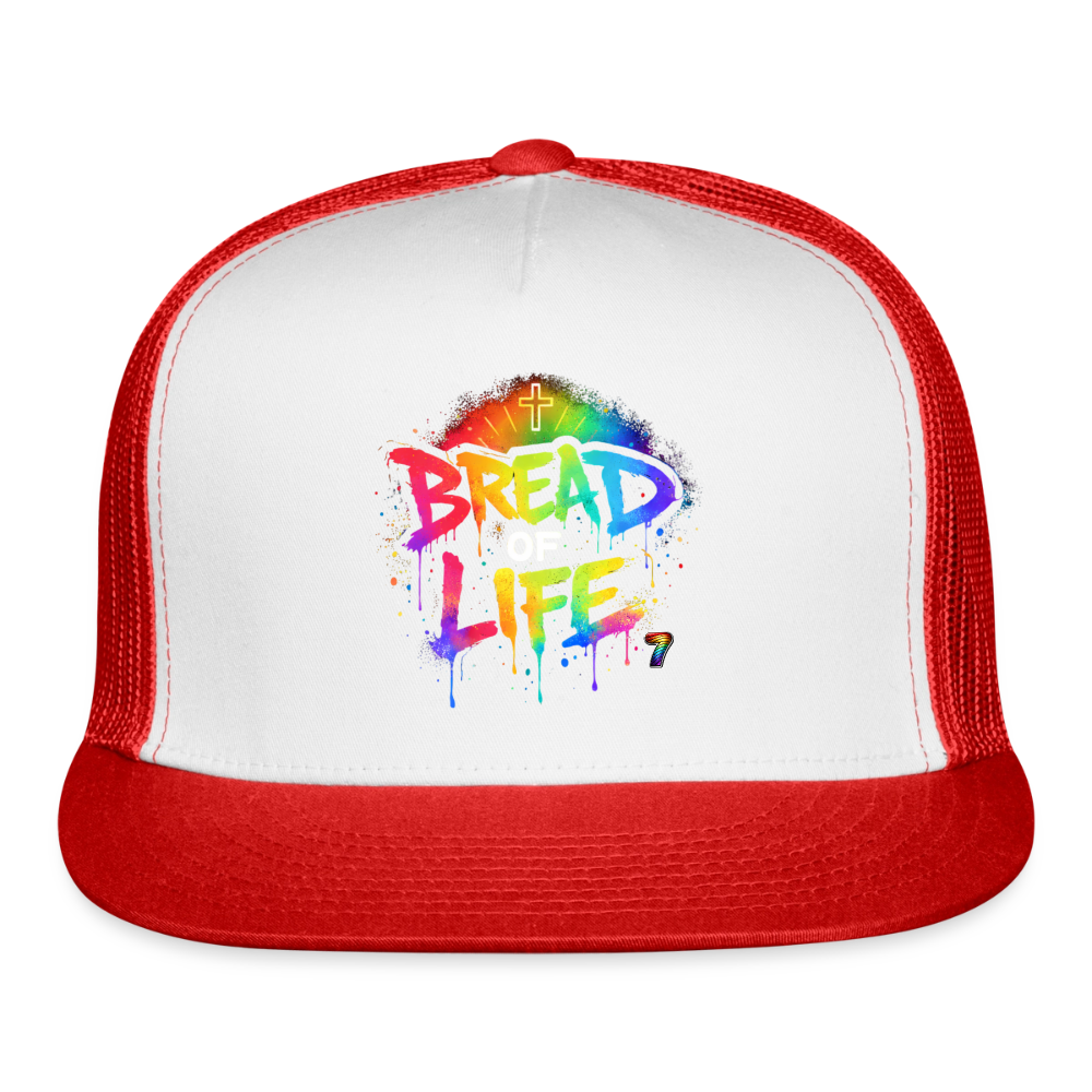 Bread Of Life Trucker Cap - white/red