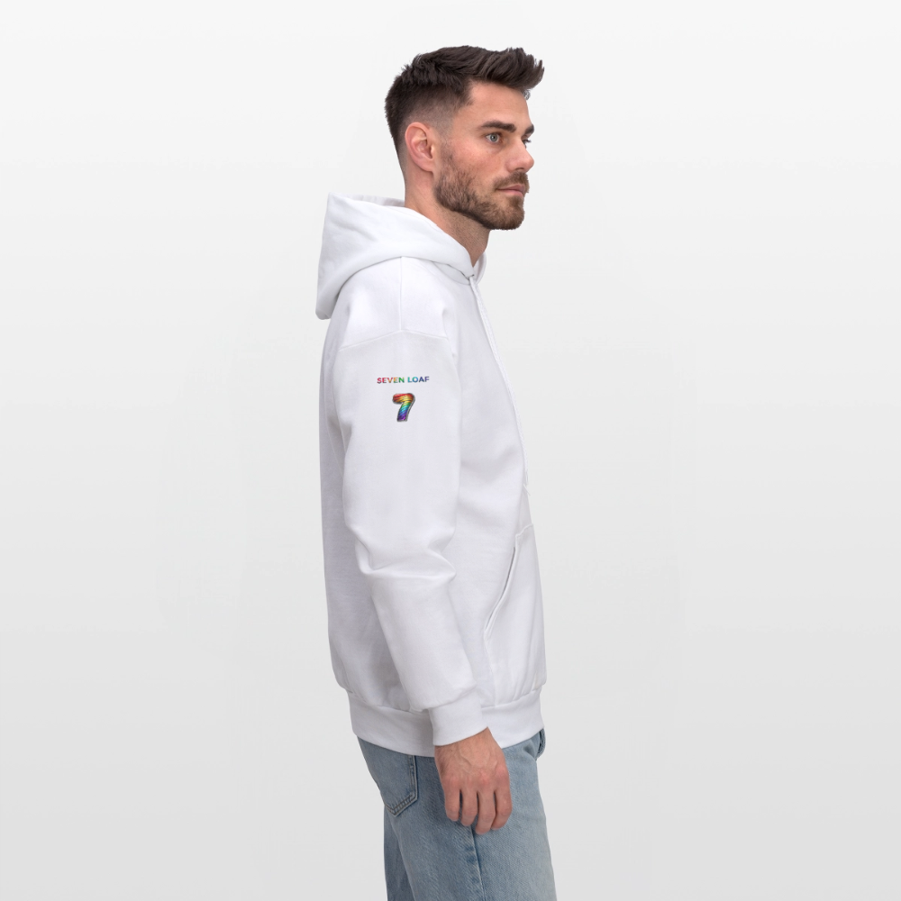 Seven Loaf Clothing Unisex Powerblend Hoodie - white