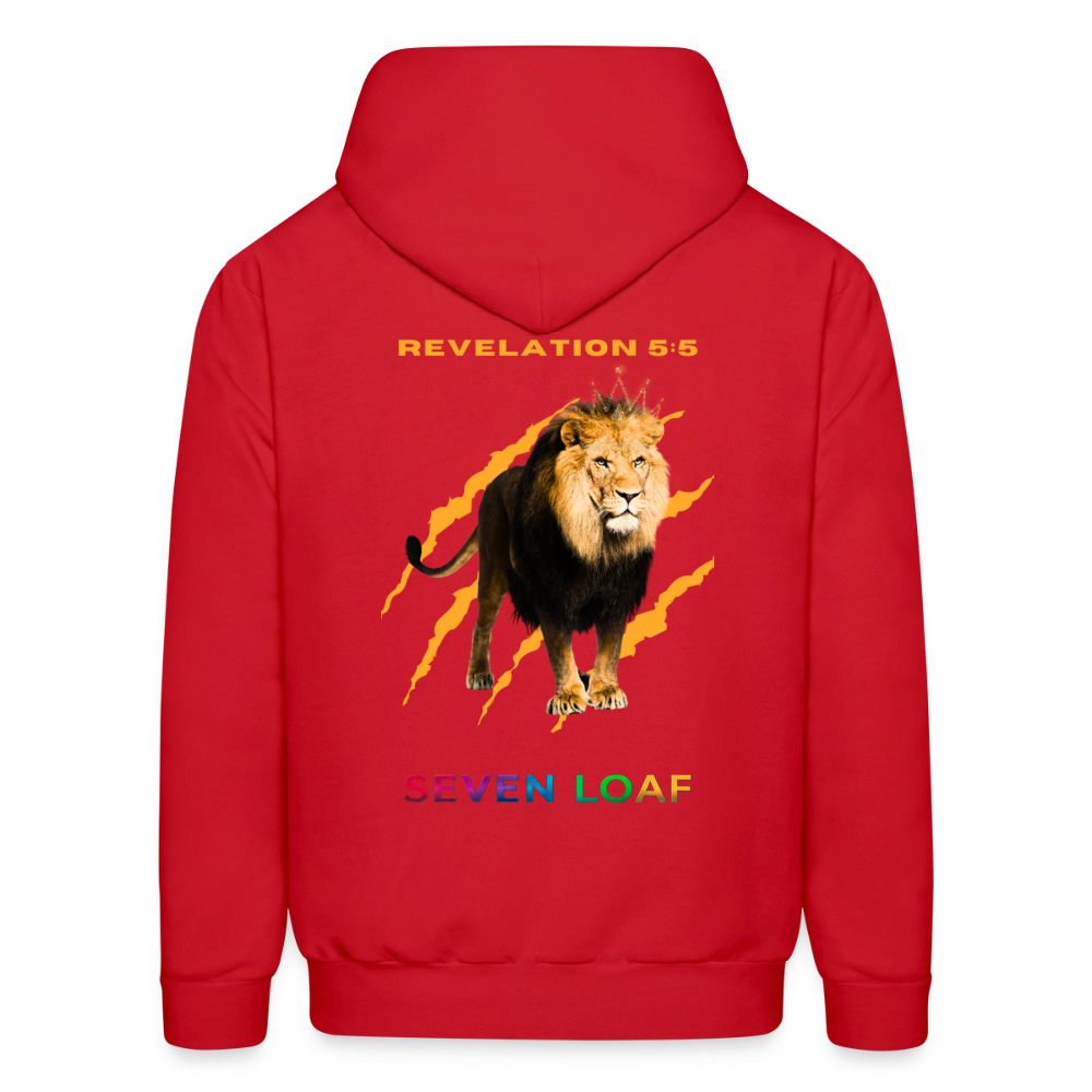 Mens "Tribe of Judah" Hoodie 2 - red