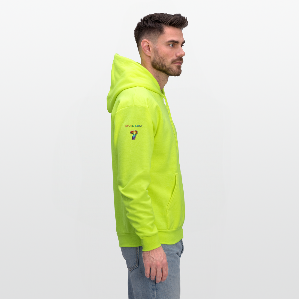 Seven Loaf Clothing Unisex Powerblend Hoodie - safety green