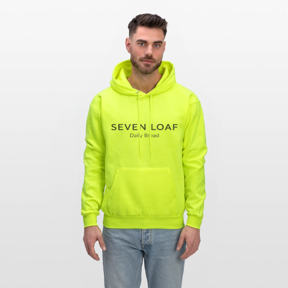 Seven Loaf Clothing Unisex Powerblend Hoodie - safety green