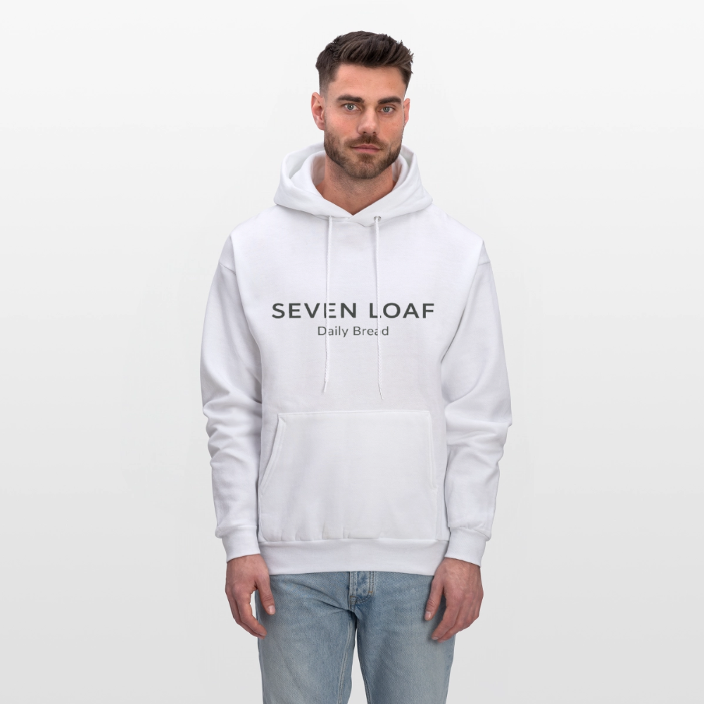 Seven Loaf Clothing Unisex Powerblend Hoodie - white