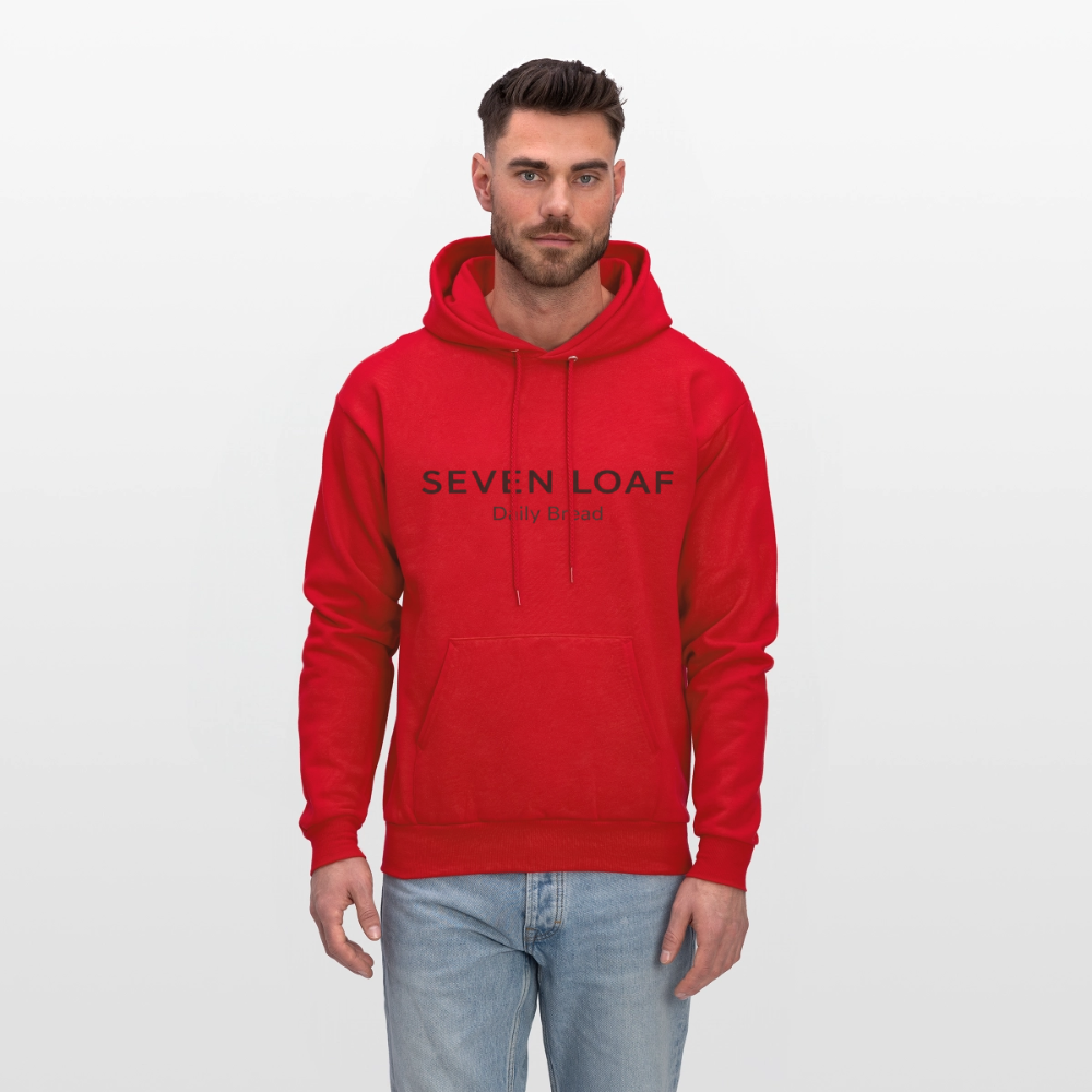 Seven Loaf Clothing Unisex Powerblend Hoodie - red