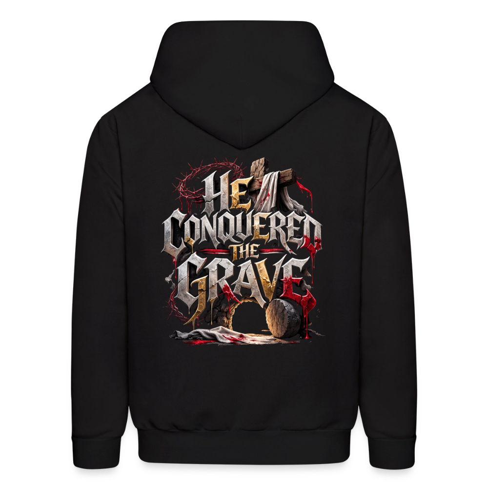 JESUS “He Conquered the Grave” Hoodie - black