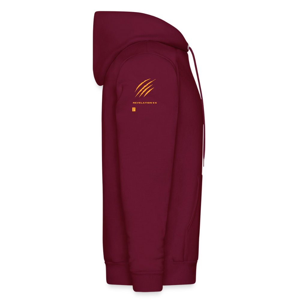 Mens "Tribe of Judah" Hoodie 2 - burgundy