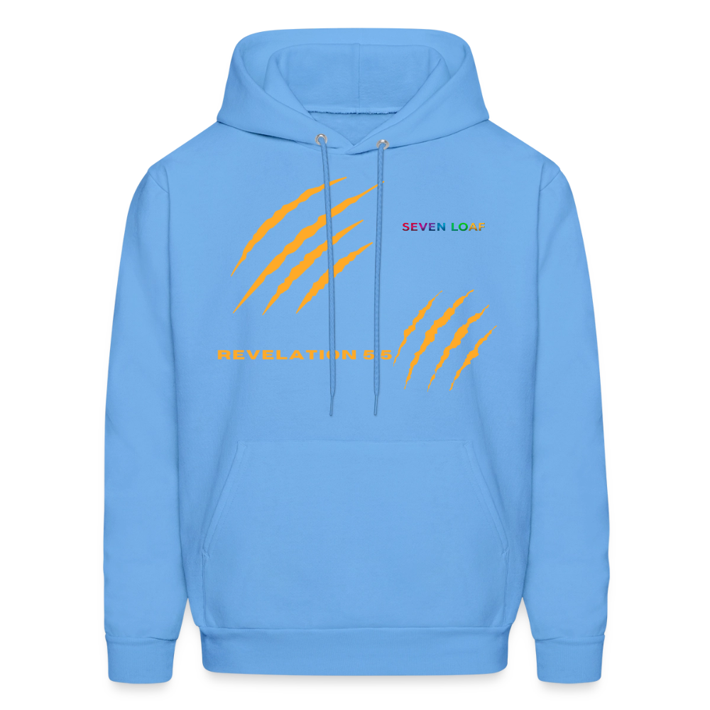 Mens "Tribe of Judah" Hoodie 2 - carolina blue