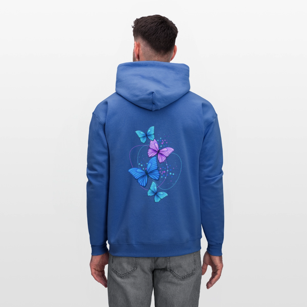 Men's Faith, Hope, and Love Hoodie - royal blue