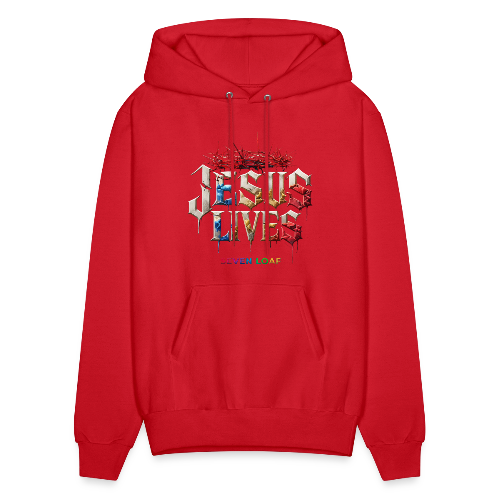 JESUS “He Conquered the Grave” Hoodie - red