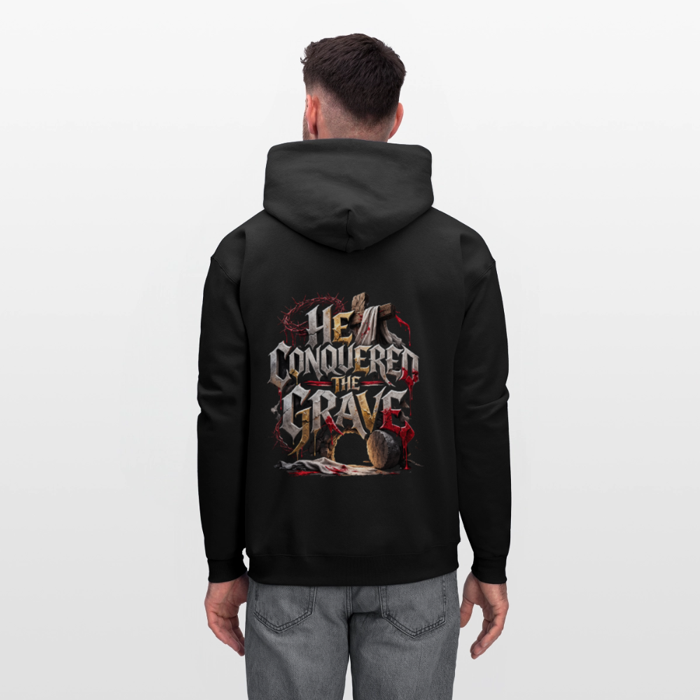 JESUS “He Conquered the Grave” Hoodie - black