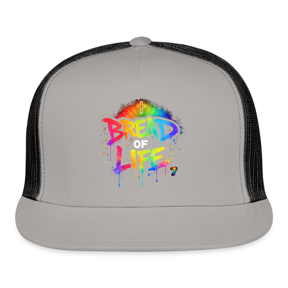 Bread Of Life Trucker Cap - gray/black