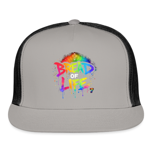 Bread Of Life Trucker Cap - gray/black