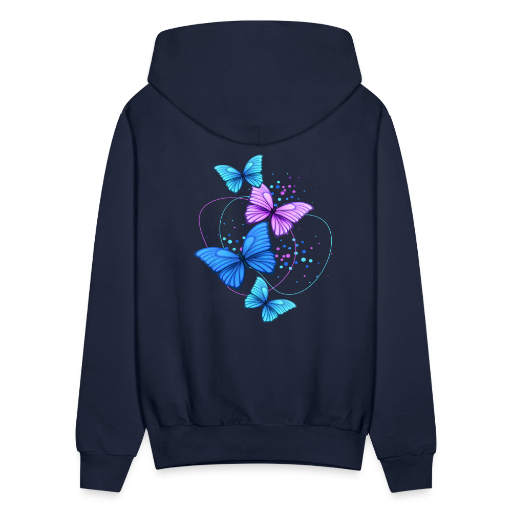 Men's Faith, Hope, and Love Hoodie - navy