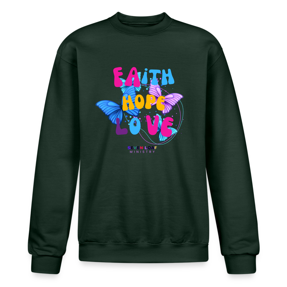 Champion Unisex Powerblend Sweatshirt - Dark Green