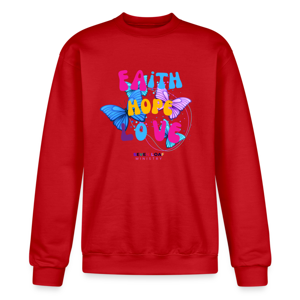 Champion Unisex Powerblend Sweatshirt - Scarlet