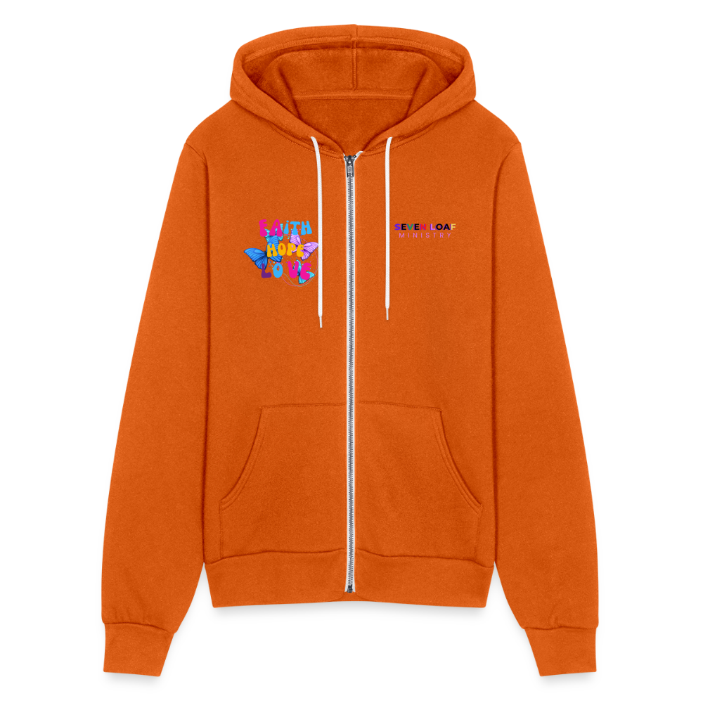 Bella + Canvas Unisex Full Zip Hoodie - autumn
