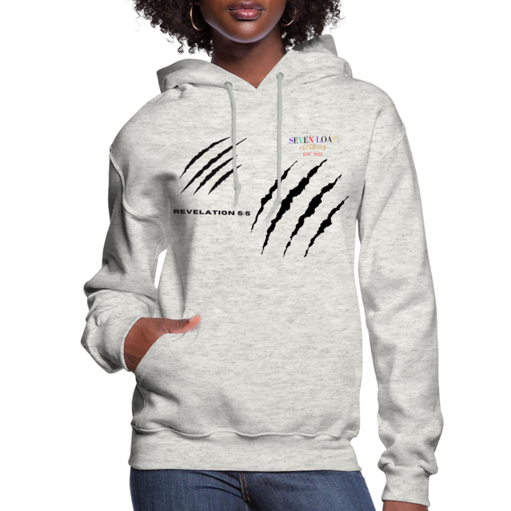 Women's "Tribe of Judah" Hoodie - heather oatmeal