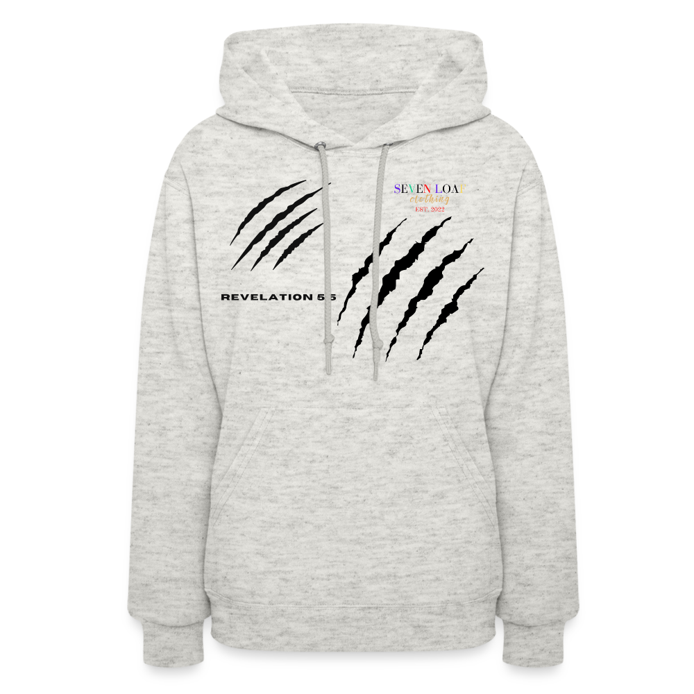 Women's "Tribe of Judah" Hoodie - heather oatmeal