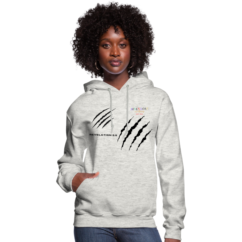 Women's "Tribe of Judah" Hoodie - heather oatmeal