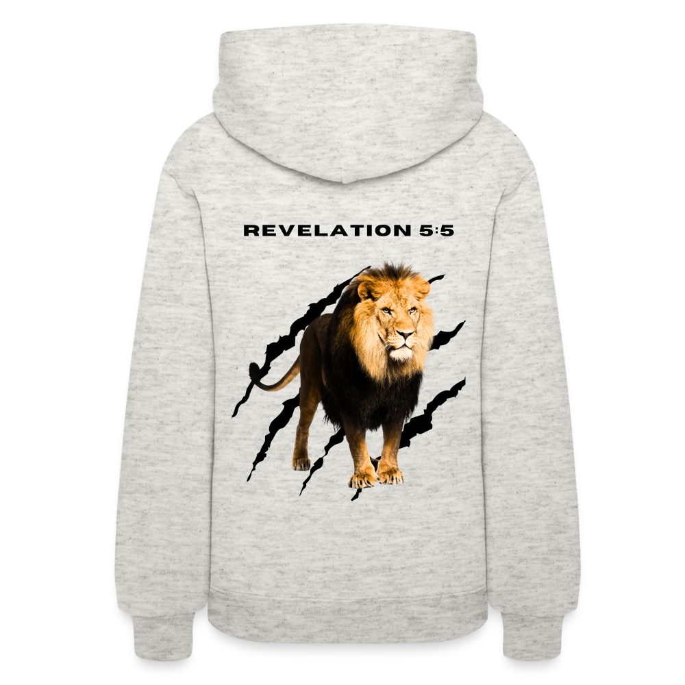 Women's "Tribe of Judah" Hoodie - heather oatmeal