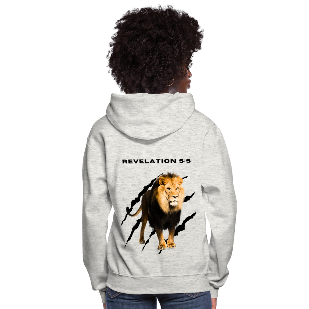 Women's "Tribe of Judah" Hoodie - heather oatmeal
