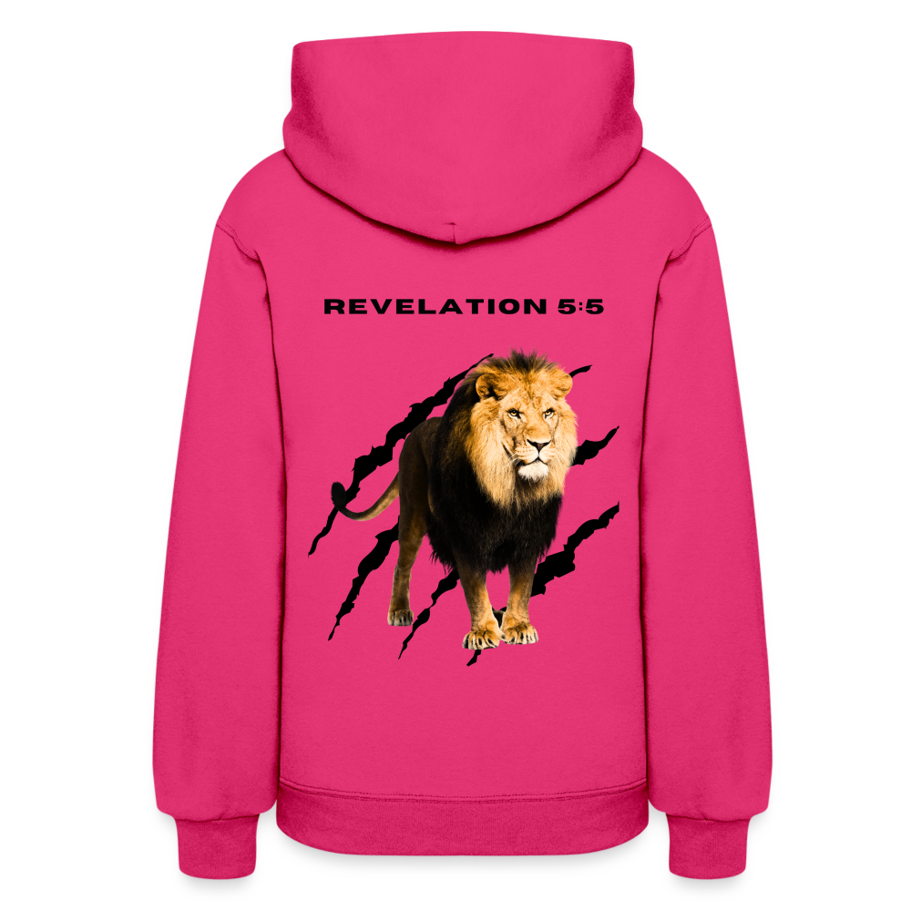 Women's "Tribe of Judah" Hoodie - fuchsia