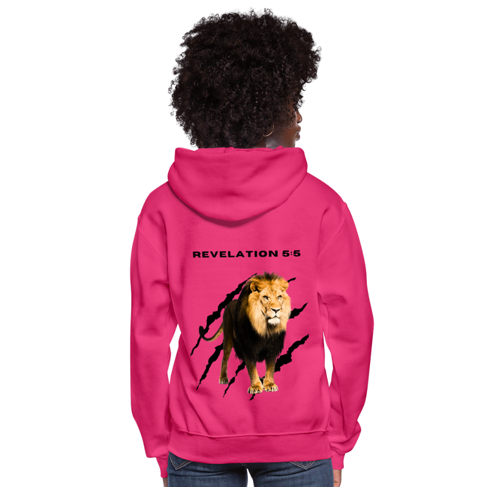 Women's "Tribe of Judah" Hoodie - fuchsia