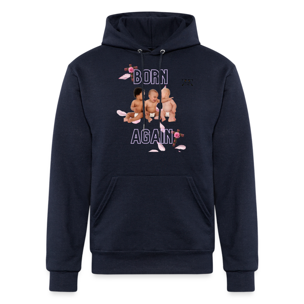 Champion Unisex Born Again Hoodie - navy