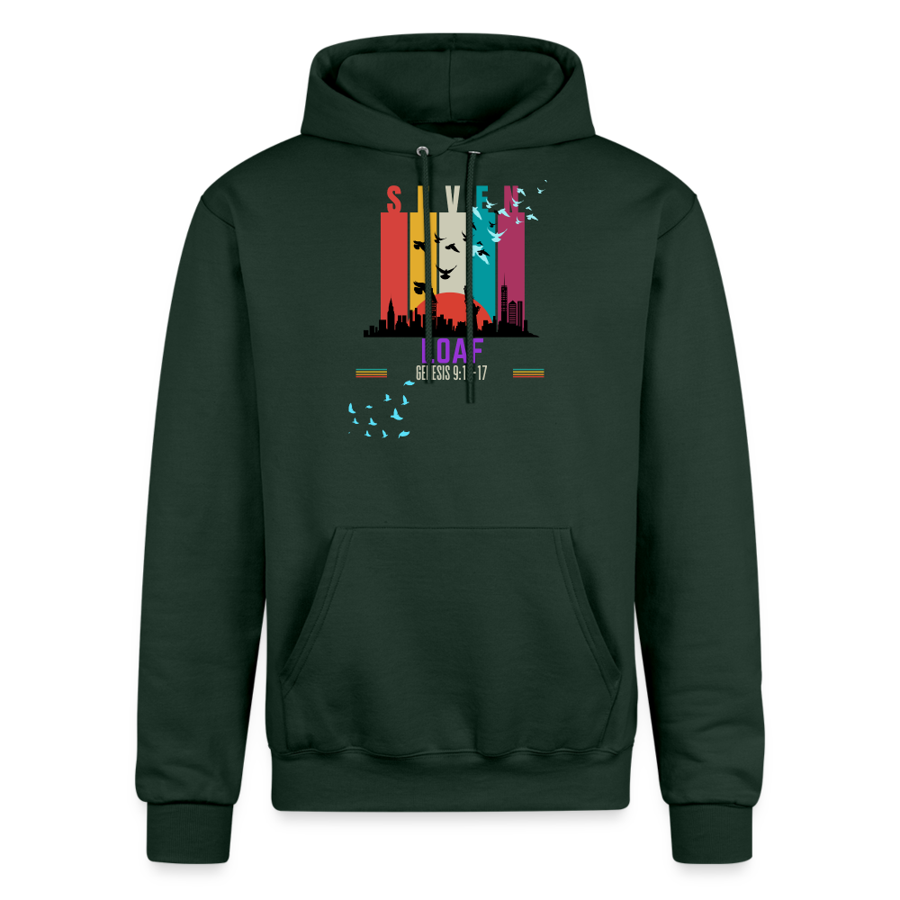 Champion Unisex Jesus In New York Hoodie - Dark Green