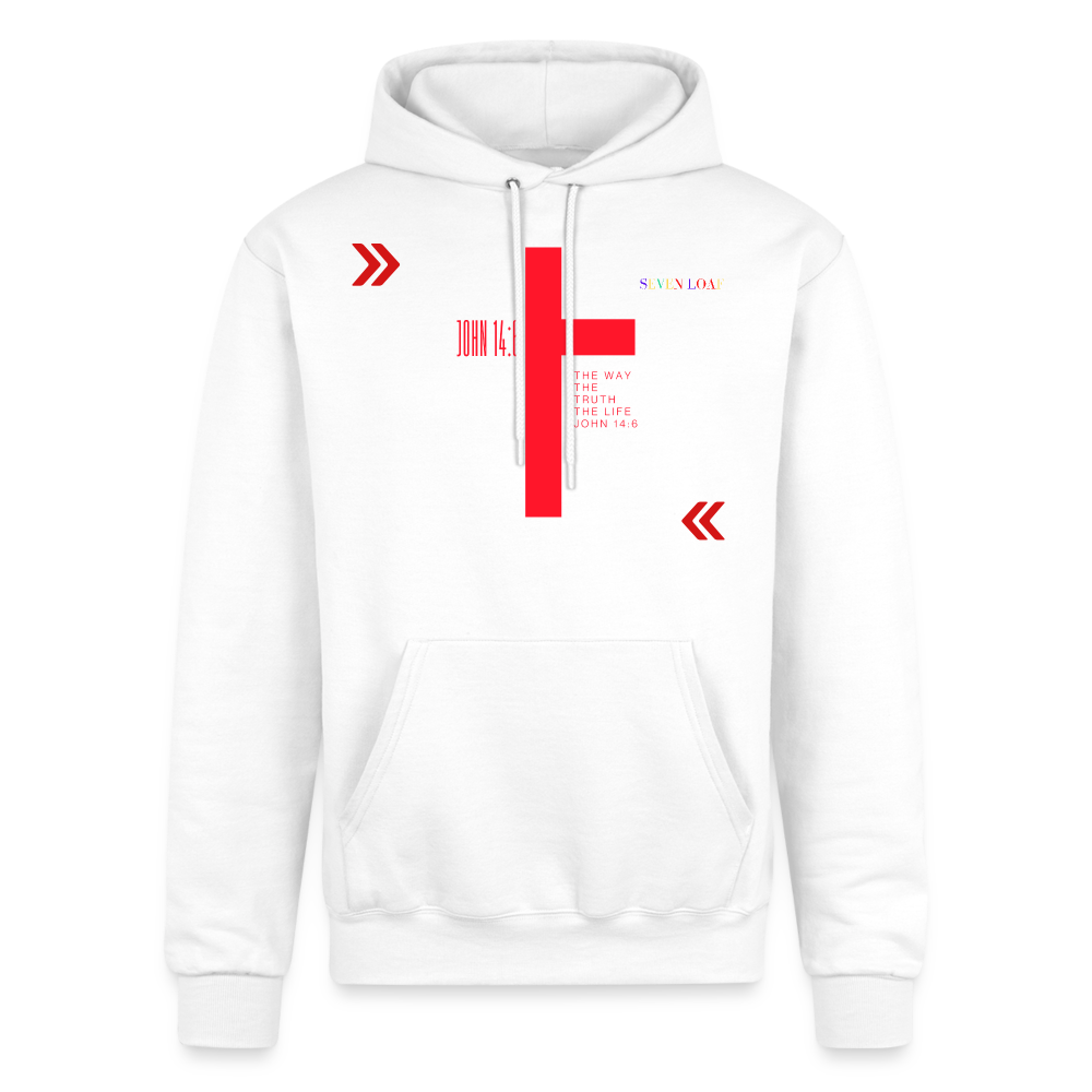 Champion Unisex John 14:6 Hoodie - white