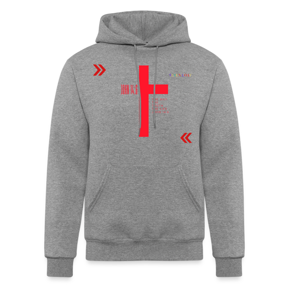 Champion Unisex John 14:6 Hoodie - heather gray