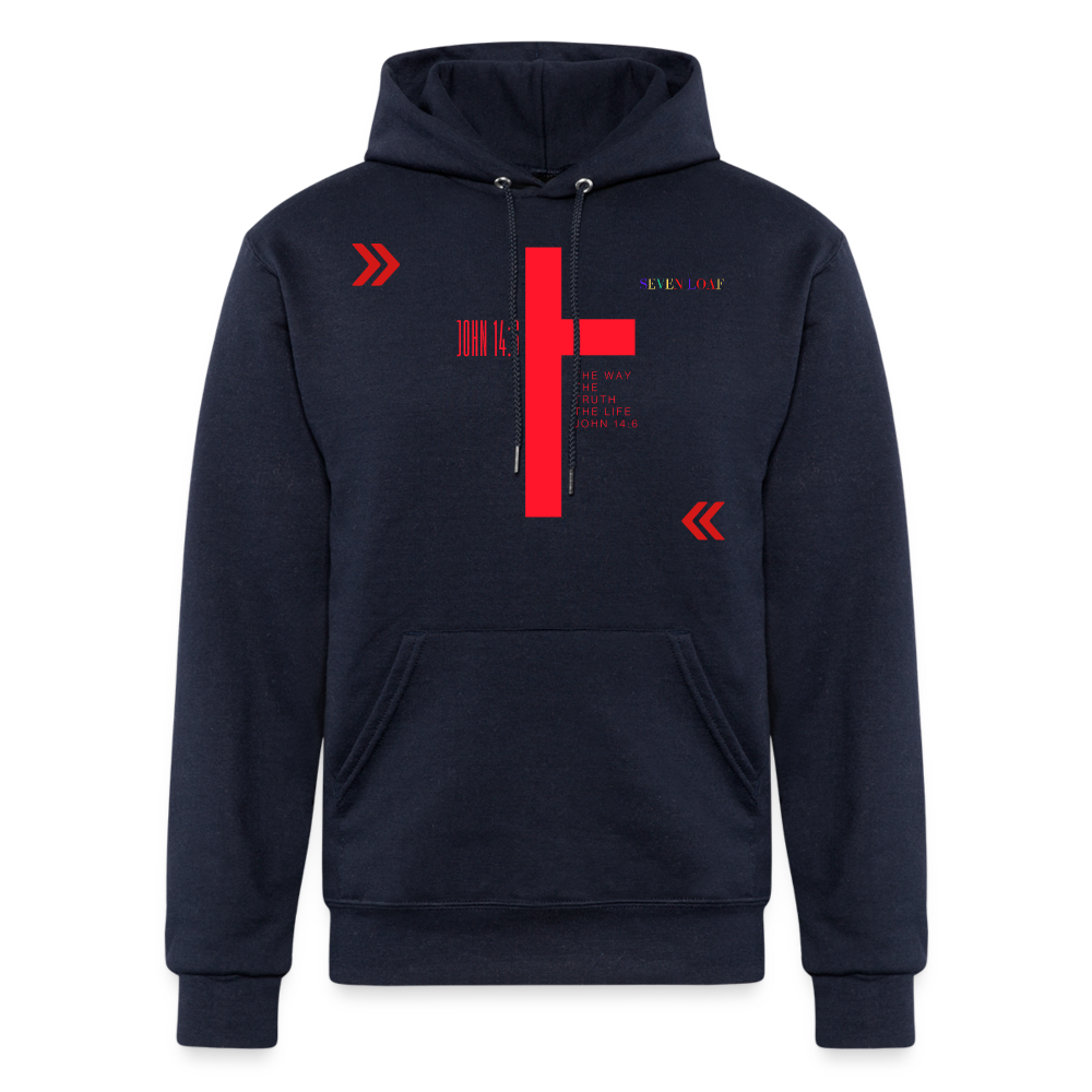 Champion Unisex John 14:6 Hoodie - navy